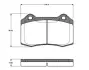 Комплект тормозных колодок, дисковый тормоз BOSCH 0986TB2244 (фото 1)