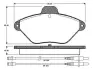 Комплект тормозных колодок, дисковый тормоз BOSCH 0986TB2246 (фото 1)