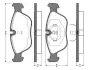 Комплект тормозных колодок, дисковый тормоз BOSCH 0986TB2248 (фото 1)