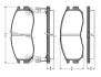 Комплект тормозных колодок, дисковый тормоз BOSCH 0986TB2250 (фото 1)
