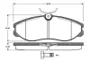Комплект тормозных колодок, дисковый тормоз BOSCH 0986TB2252 (фото 1)