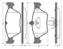 Комплект тормозных колодок, дисковый тормоз BOSCH 0986TB2256 (фото 1)