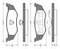 Комплект тормозных колодок, дисковый тормоз BOSCH 0986TB2260 (фото 1)