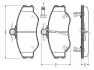 Комплект тормозных колодок, дисковый тормоз BOSCH 0986TB2266 (фото 1)