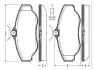 Комплект тормозных колодок, дисковый тормоз BOSCH 0986TB2274 (фото 1)