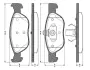 Комплект тормозных колодок, дисковый тормоз BOSCH 0986TB2281 (фото 1)