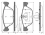 Комплект тормозных колодок, дисковый тормоз BOSCH 0986TB2286 (фото 1)