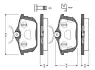 Комплект тормозных колодок, дисковый тормоз BOSCH 0986TB2299 (фото 1)
