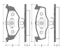 Комплект тормозных колодок, дисковый тормоз BOSCH 0986TB2300 (фото 1)