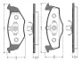Комплект тормозных колодок, дисковый тормоз BOSCH 0986TB2301 (фото 1)