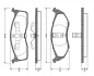 Комплект тормозных колодок, дисковый тормоз BOSCH 0986TB2302 (фото 1)