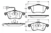 Комплект тормозных колодок, дисковый тормоз BOSCH 0986TB2304 (фото 1)