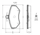Комплект тормозных колодок, дисковый тормоз BOSCH 0986TB2311 (фото 1)