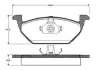 Комплект тормозных колодок, дисковый тормоз BOSCH 0986TB2313 (фото 1)