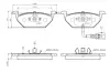 Комплект тормозных колодок, дисковый тормоз BOSCH 0986TB2314 (фото 1)