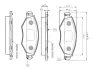 Комплект тормозных колодок, дисковый тормоз BOSCH 0986TB2316 (фото 1)