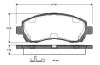 Комплект тормозных колодок, дисковый тормоз BOSCH 0986TB2320 (фото 1)