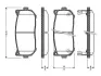 Комплект тормозных колодок, дисковый тормоз BOSCH 0986TB2321 (фото 1)