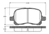 Комплект тормозных колодок, дисковый тормоз BOSCH 0986TB2326 (фото 1)