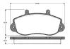 Комплект тормозных колодок, дисковый тормоз BOSCH 0986TB2333 (фото 1)