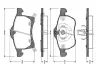 Комплект тормозных колодок, дисковый тормоз BOSCH 0986TB2335 (фото 1)