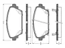 Комплект тормозных колодок, дисковый тормоз BOSCH 0986TB2340 (фото 1)
