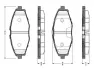 Комплект тормозных колодок, дисковый тормоз BOSCH 0986TB2342 (фото 1)