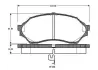 Комплект тормозных колодок, дисковый тормоз BOSCH 0986TB2343 (фото 1)