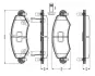 Комплект тормозных колодок, дисковый тормоз BOSCH 0986TB2344 (фото 1)