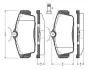 Комплект тормозных колодок, дисковый тормоз BOSCH 0986TB2346 (фото 1)