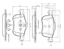 Комплект тормозных колодок, дисковый тормоз BOSCH 0986TB2351 (фото 1)