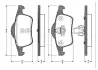 Комплект тормозных колодок, дисковый тормоз BOSCH 0986TB2352 (фото 1)