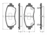 Комплект тормозных колодок, дисковый тормоз BOSCH 0986TB2353 (фото 1)
