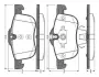 Комплект тормозных колодок, дисковый тормоз BOSCH 0986TB2355 (фото 1)