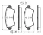 Комплект тормозных колодок, дисковый тормоз BOSCH 0986TB2359 (фото 1)