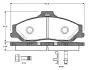 Комплект тормозных колодок, дисковый тормоз BOSCH 0986TB2361 (фото 1)