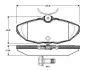 Комплект тормозных колодок, дисковый тормоз BOSCH 0986TB2363 (фото 1)