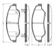 Комплект тормозных колодок, дисковый тормоз BOSCH 0986TB2366 (фото 1)
