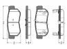 Комплект тормозных колодок, дисковый тормоз BOSCH 0986TB2369 (фото 1)