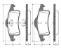 Комплект тормозных колодок, дисковый тормоз BOSCH 0986TB2373 (фото 1)