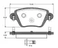 Комплект тормозных колодок, дисковый тормоз BOSCH 0986TB2383 (фото 1)
