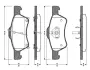 Комплект тормозных колодок, дисковый тормоз BOSCH 0986TB2387 (фото 1)