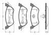 Комплект тормозных колодок, дисковый тормоз BOSCH 0986TB2388 (фото 1)