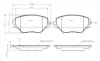 Комплект тормозных колодок, дисковый тормоз BOSCH 0986TB2390 (фото 1)