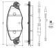 Комплект тормозных колодок, дисковый тормоз BOSCH 0986TB2398 (фото 1)