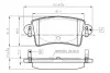 Комплект тормозных колодок, дисковый тормоз BOSCH 0986TB2401 (фото 1)
