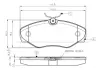 Комплект тормозных колодок, дисковый тормоз BOSCH 0986TB2402 (фото 1)