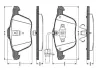 Комплект тормозных колодок, дисковый тормоз BOSCH 0986TB2405 (фото 1)