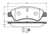 Комплект тормозных колодок, дисковый тормоз BOSCH 0986TB2407 (фото 1)