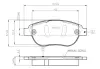 Комплект тормозных колодок, дисковый тормоз BOSCH 0986TB2409 (фото 1)